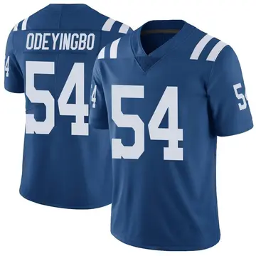 Nike Dayo Odeyingbo Men's Limited Indianapolis Colts Royal Color Rush Vapor Untouchable Jersey