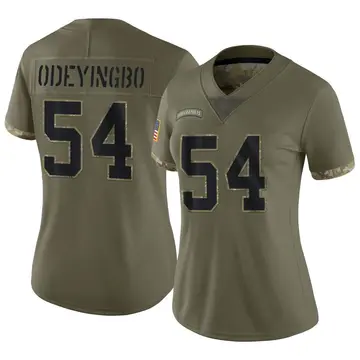 Nike Dayo Odeyingbo Women's Limited Indianapolis Colts Olive 2022 Salute To Service Jersey