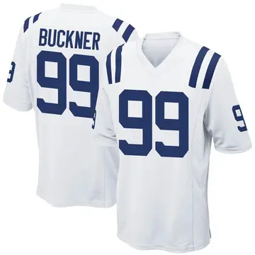 Nike DeForest Buckner Men's Game Indianapolis Colts White Jersey