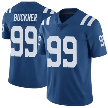 Nike DeForest Buckner Men's Limited Indianapolis Colts Royal Color Rush Vapor Untouchable Jersey