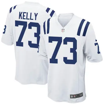 Nike Dennis Kelly Men's Game Indianapolis Colts White Jersey