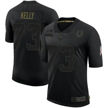 Nike Dennis Kelly Men's Limited Indianapolis Colts Black 2020 Salute To Service Jersey