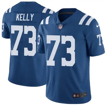Nike Dennis Kelly Men's Limited Indianapolis Colts Royal Color Rush Vapor Untouchable Jersey