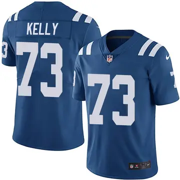 Nike Dennis Kelly Men's Limited Indianapolis Colts Royal Team Color Vapor Untouchable Jersey