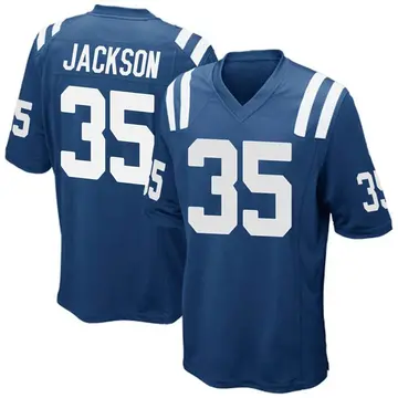 Nike Deon Jackson Men's Game Indianapolis Colts Royal Blue Team Color Jersey