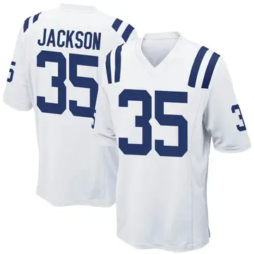Nike Deon Jackson Men's Game Indianapolis Colts White Jersey