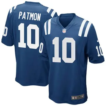 Nike Dezmon Patmon Men's Game Indianapolis Colts Royal Blue Team Color Jersey