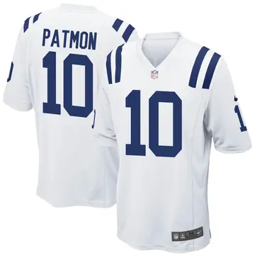 Nike Dezmon Patmon Men's Game Indianapolis Colts White Jersey