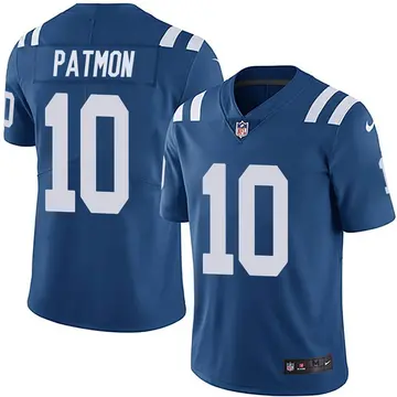 Nike Dezmon Patmon Men's Limited Indianapolis Colts Royal Team Color Vapor Untouchable Jersey