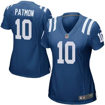 Nike Dezmon Patmon Women's Game Indianapolis Colts Royal Blue Team Color Jersey
