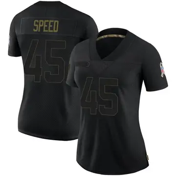 Nike E.J. Speed Women's Limited Indianapolis Colts Black 2020 Salute To Service Jersey