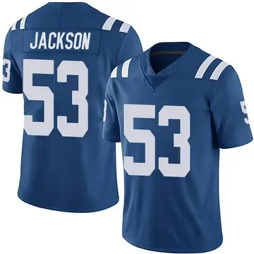 Nike Edwin Jackson Men's Limited Indianapolis Colts Royal Team Color Vapor Untouchable Jersey