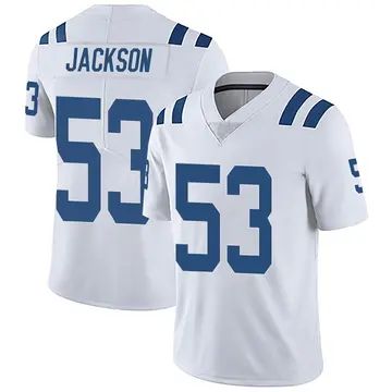 Nike Edwin Jackson Men's Limited Indianapolis Colts White Vapor Untouchable Jersey
