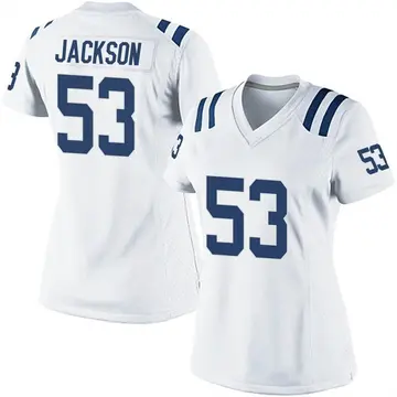 Nike Edwin Jackson Women's Game Indianapolis Colts White Jersey