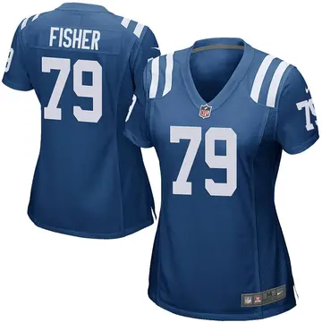 Nike Eric Fisher Women's Game Indianapolis Colts Royal Blue Team Color Jersey