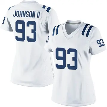 Nike Eric Johnson Women's Game Indianapolis Colts White Jersey