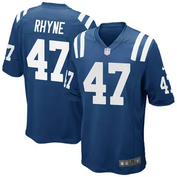 Nike Forrest Rhyne Men's Game Indianapolis Colts Royal Blue Team Color Jersey