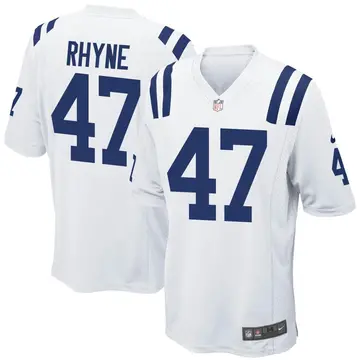 Nike Forrest Rhyne Youth Game Indianapolis Colts White Jersey