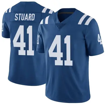 Nike Grant Stuard Men's Limited Indianapolis Colts Royal Color Rush Vapor Untouchable Jersey