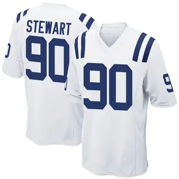 Nike Grover Stewart Men's Game Indianapolis Colts White Jersey