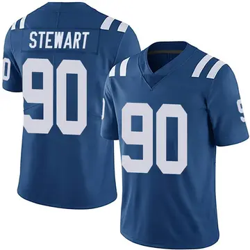 Nike Grover Stewart Men's Limited Indianapolis Colts Royal Team Color Vapor Untouchable Jersey