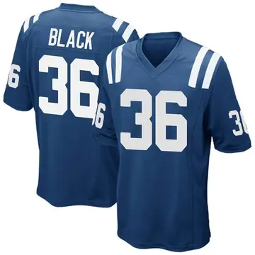 Nike Henry Black Men's Game Indianapolis Colts Royal Blue Team Color Jersey