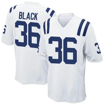 Nike Henry Black Men's Game Indianapolis Colts White Jersey