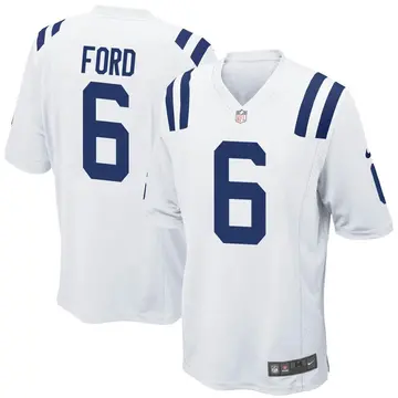 Nike Isaiah Ford Men's Game Indianapolis Colts White Jersey
