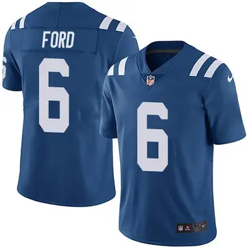 Nike Isaiah Ford Men's Limited Indianapolis Colts Royal Team Color Vapor Untouchable Jersey