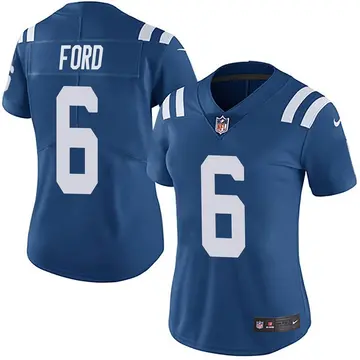 Nike Isaiah Ford Women's Limited Indianapolis Colts Royal Team Color Vapor Untouchable Jersey
