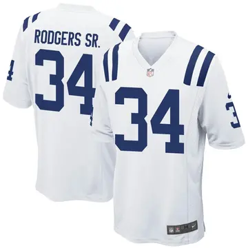Nike Isaiah Rodgers Sr. Men's Game Indianapolis Colts White Jersey
