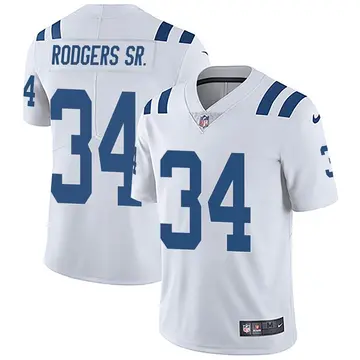 Nike Isaiah Rodgers Sr. Men's Limited Indianapolis Colts White Vapor Untouchable Jersey
