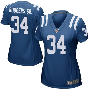 Nike Isaiah Rodgers Sr. Women's Game Indianapolis Colts Royal Blue Team Color Jersey