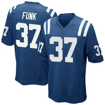 Nike Jake Funk Men's Game Indianapolis Colts Royal Blue Team Color Jersey
