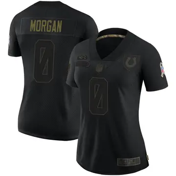 Nike James Morgan Women's Limited Indianapolis Colts Black 2020 Salute To Service Jersey