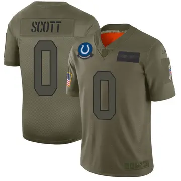 Nike Jared Scott Youth Limited Indianapolis Colts Camo 2019 Salute to Service Jersey