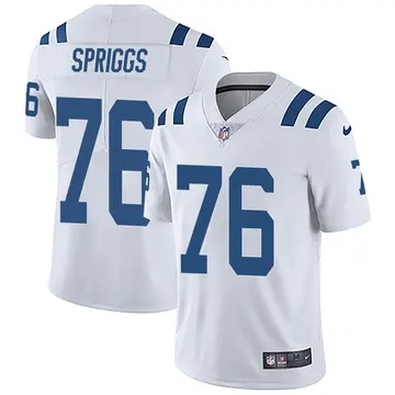 Nike Jason Spriggs Men's Limited Indianapolis Colts White Vapor Untouchable Jersey