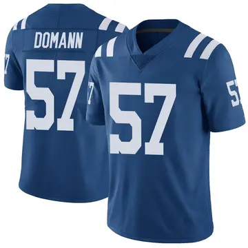 Nike JoJo Domann Men's Limited Indianapolis Colts Royal Color Rush Vapor Untouchable Jersey