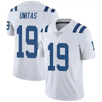 Nike Johnny Unitas Men's Limited Indianapolis Colts White Vapor Untouchable Jersey