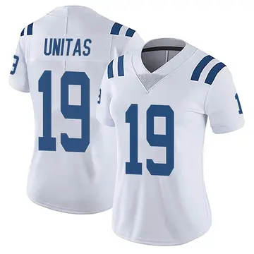 Nike Johnny Unitas Women's Limited Indianapolis Colts White Vapor Untouchable Jersey