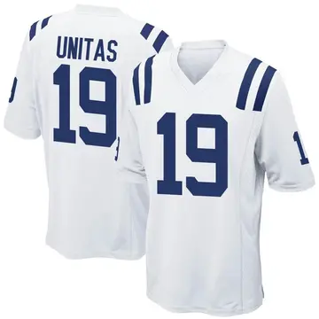 Nike Johnny Unitas Youth Game Indianapolis Colts White Jersey
