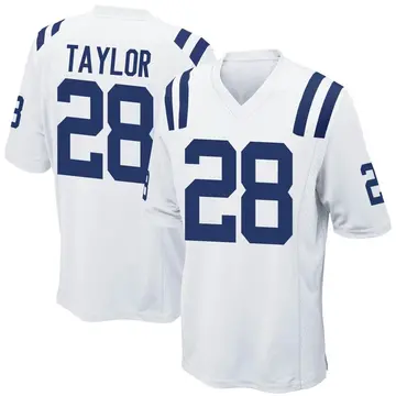 Nike Jonathan Taylor Men's Game Indianapolis Colts White Jersey
