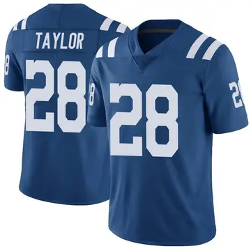 Nike Jonathan Taylor Men's Limited Indianapolis Colts Royal Color Rush Vapor Untouchable Jersey