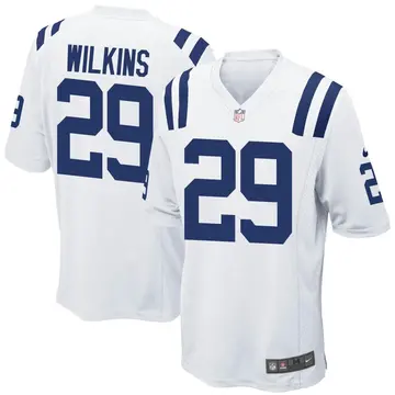 Nike Jordan Wilkins Youth Game Indianapolis Colts White Jersey