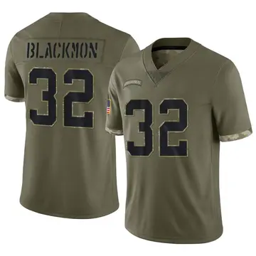 Nike Julian Blackmon Men's Limited Indianapolis Colts Olive 2022 Salute To Service Jersey