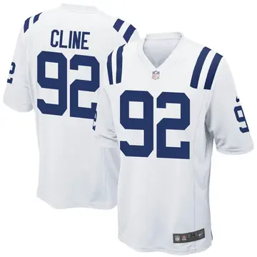 Nike Kameron Cline Youth Game Indianapolis Colts White Jersey