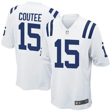 Nike Keke Coutee Men's Game Indianapolis Colts White Jersey