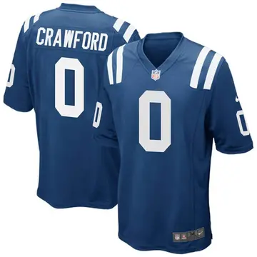 Nike Kekoa Crawford Men's Game Indianapolis Colts Royal Blue Team Color Jersey
