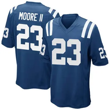 Nike Kenny Moore II Men's Game Indianapolis Colts Royal Blue Team Color Jersey