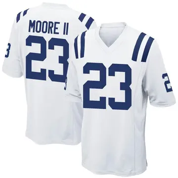 Nike Kenny Moore II Men's Game Indianapolis Colts White Jersey
